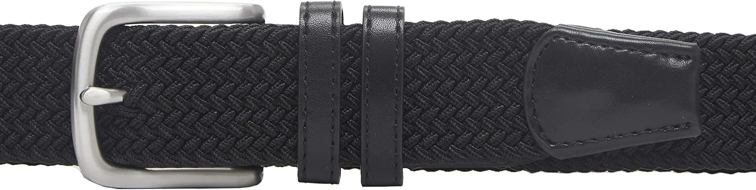 Amazon Essentials Men's Stretch Woven Braid Belt