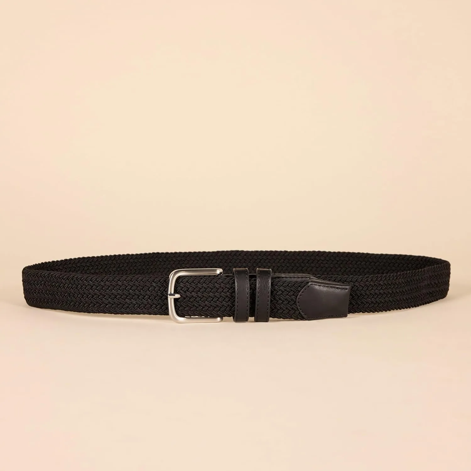 Amazon Essentials Men's Stretch Woven Braid Belt