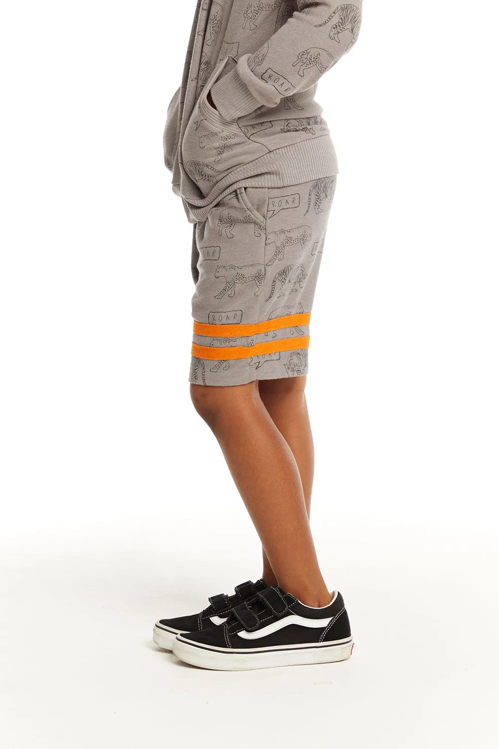 Cheetah Print Cargo Shorts