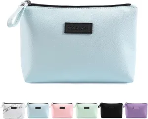 Cosmetic Bags for Women Small Makeup Bag for Purse Pu Leather Makeup Pouch Travel Makeup Bag with Zipper Make Up Bag for Travelling