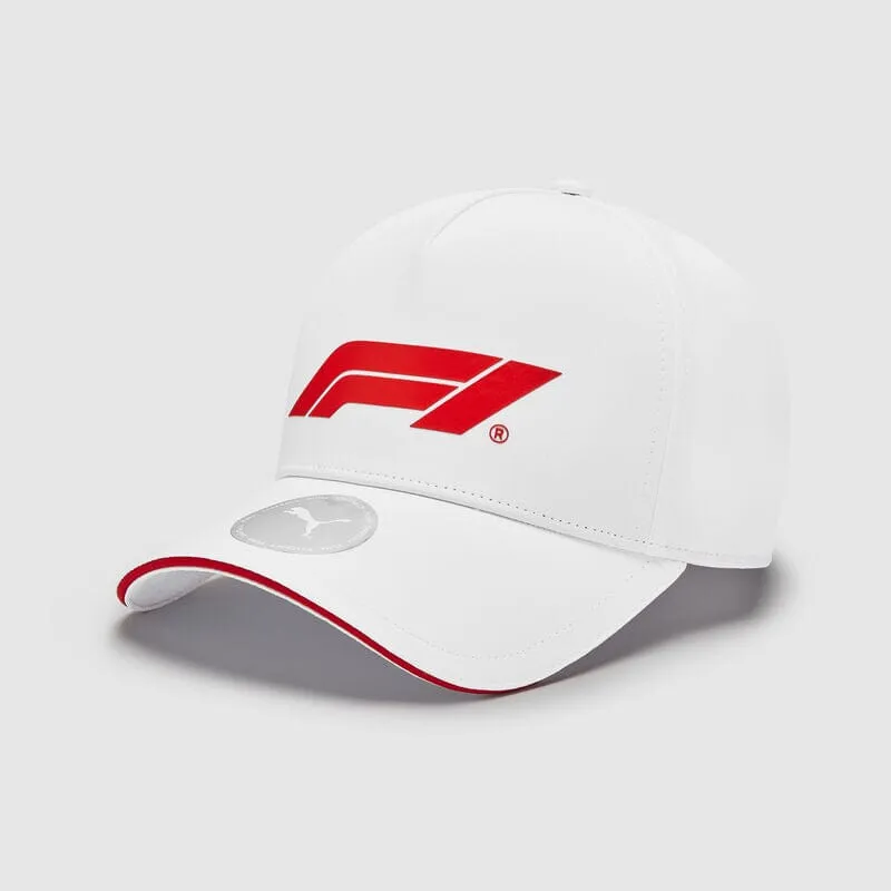 Formula 1 Tech Collection F1 Puma Large Logo Baseball Hat- Black/White/Red