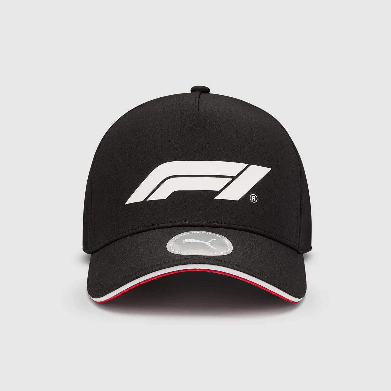 Formula 1 Tech Collection F1 Puma Large Logo Baseball Hat- Black/White/Red