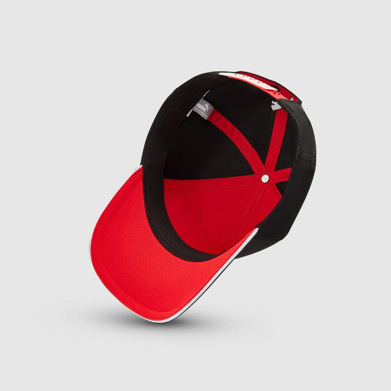 Formula 1 Tech Collection F1 Puma Large Logo Baseball Hat- Black/White/Red
