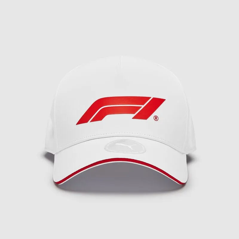 Formula 1 Tech Collection F1 Puma Large Logo Baseball Hat- Black/White/Red