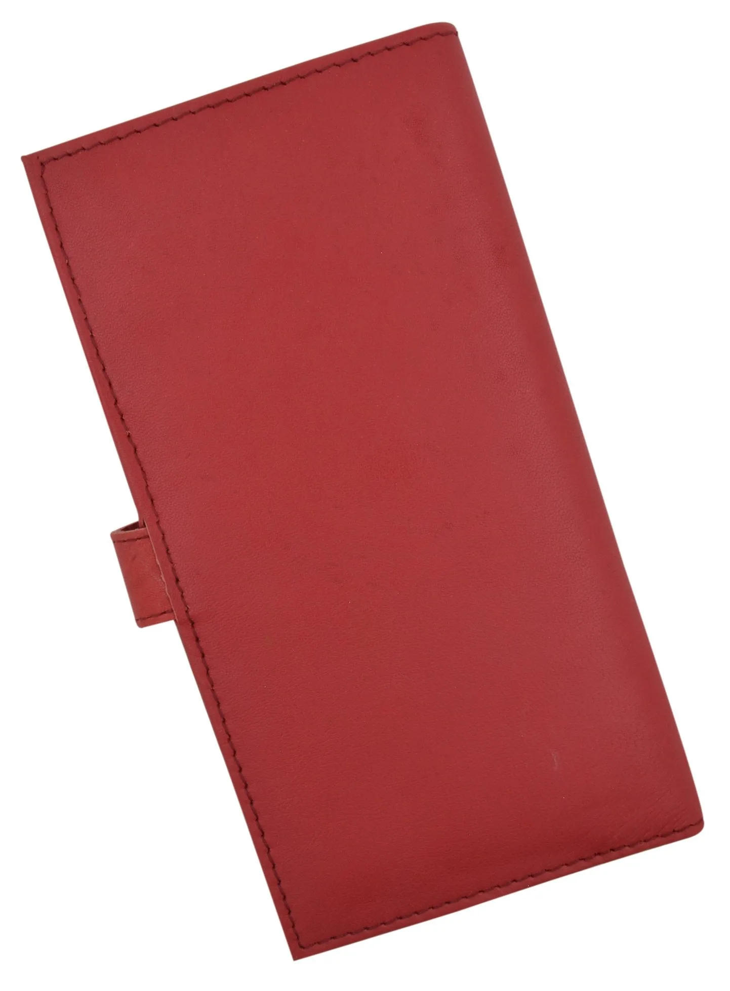 Genuine Leather Basic Checkbook Holder with Snap Closure 157