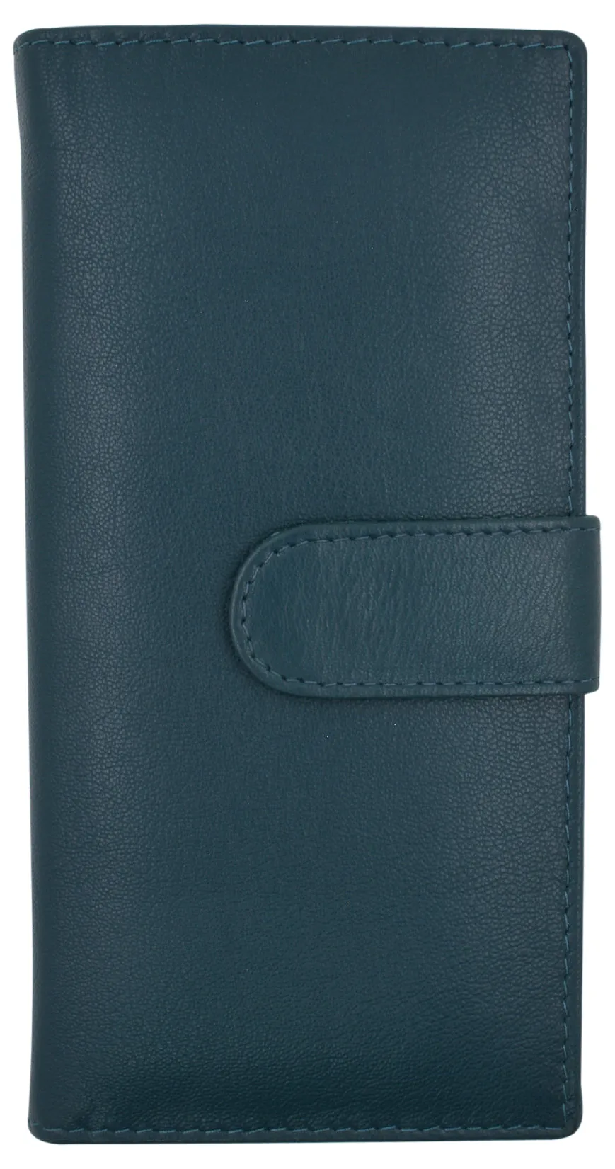 Genuine Leather Basic Checkbook Holder with Snap Closure 157