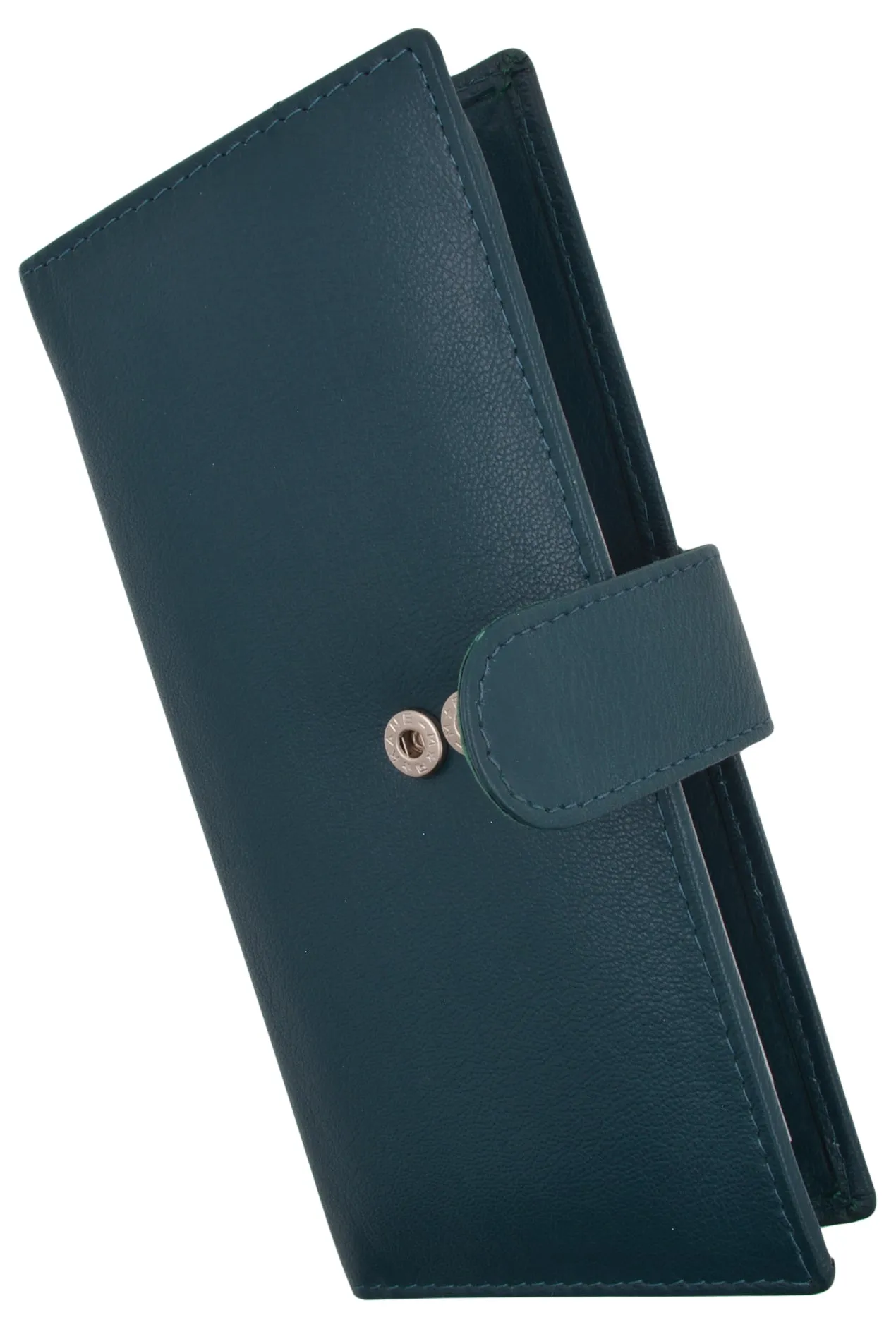 Genuine Leather Basic Checkbook Holder with Snap Closure 157