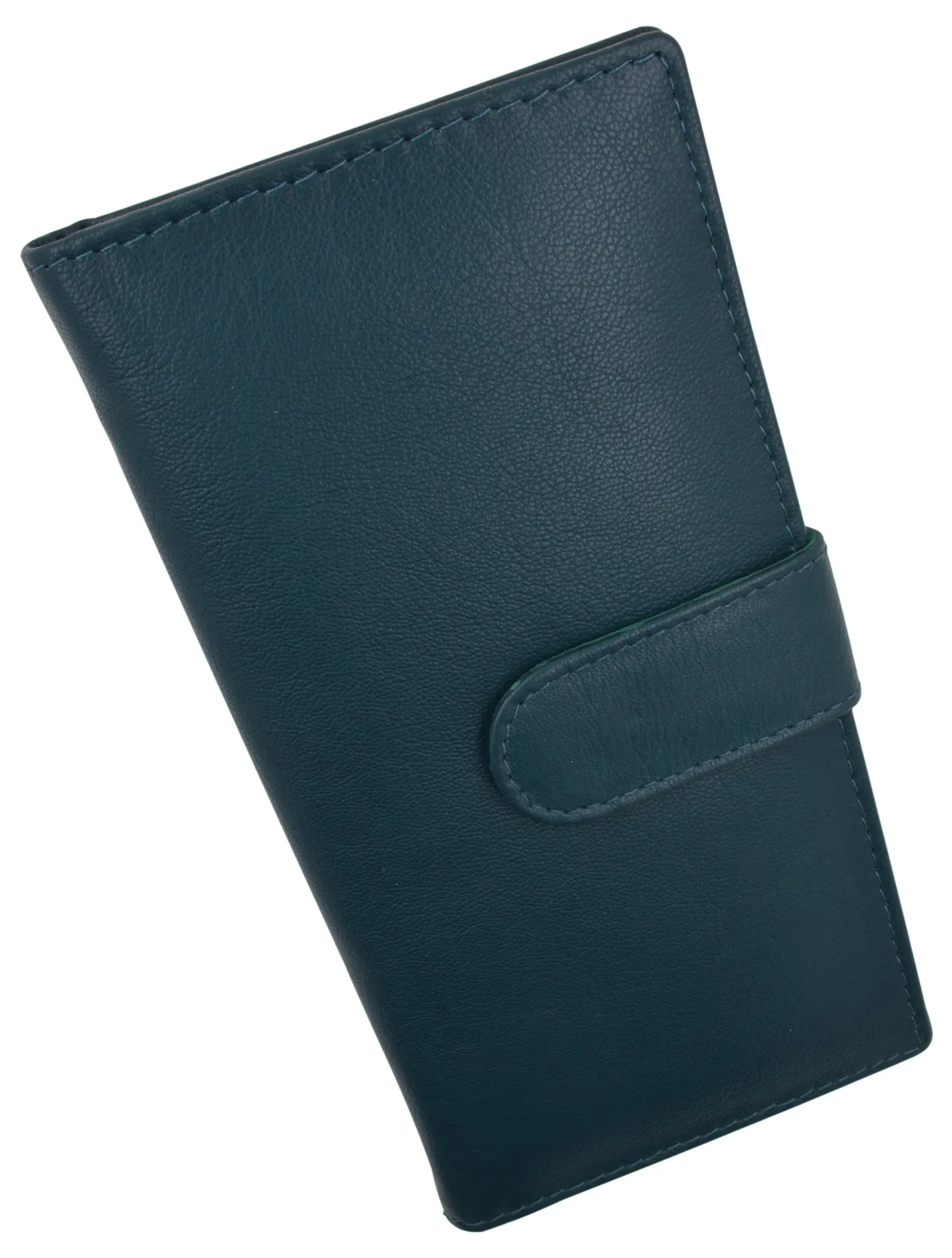 Genuine Leather Basic Checkbook Holder with Snap Closure 157