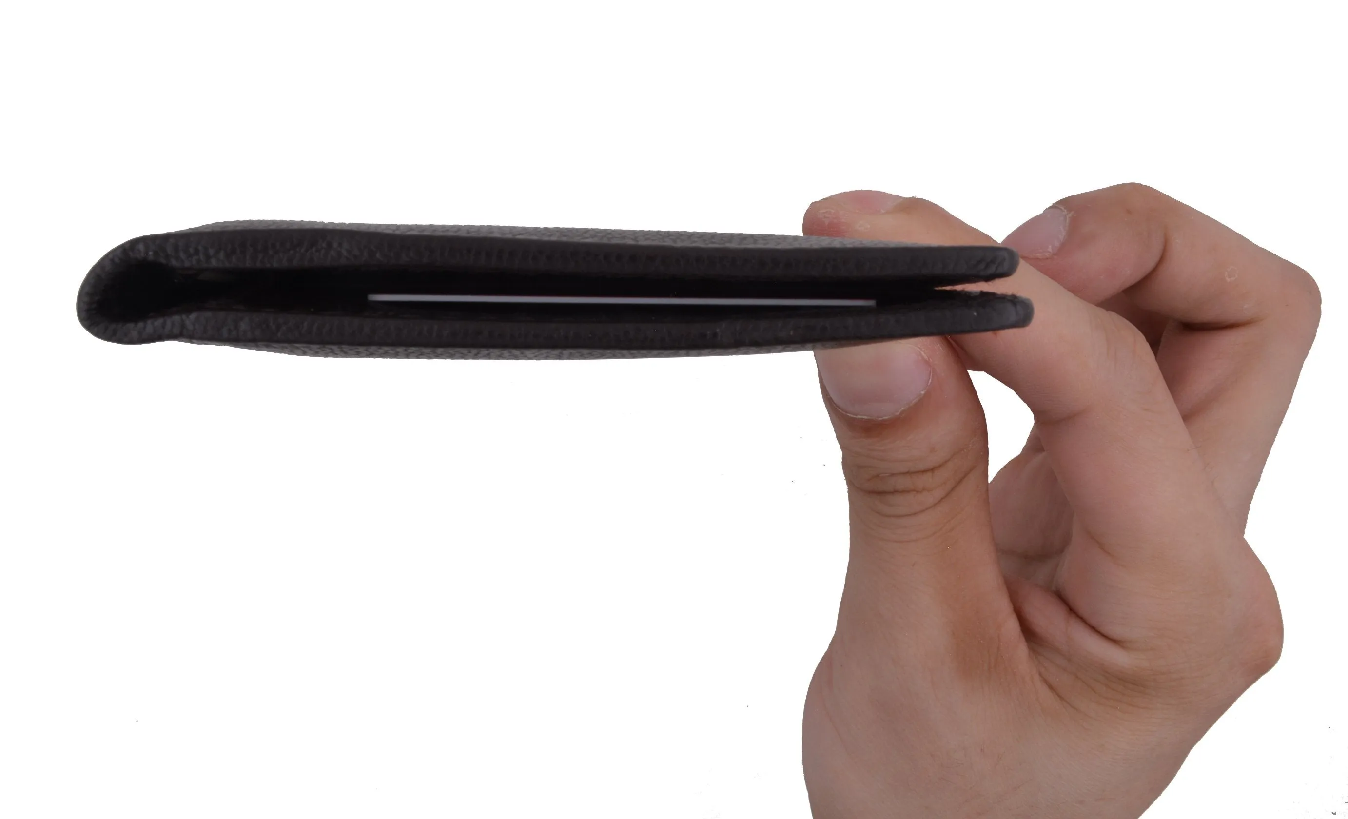 Genuine Leather Basic Checkbook Holder with Snap Closure 157