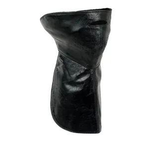 Milwaukee Leather SH162 Unisex Black Premium Leather Combo Neck Warmer
