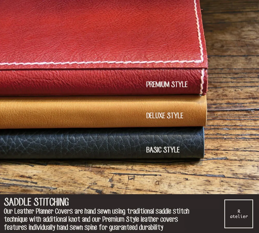 R.atelier Hobonichi Weeks Mega Leather Folio | Light Blonde