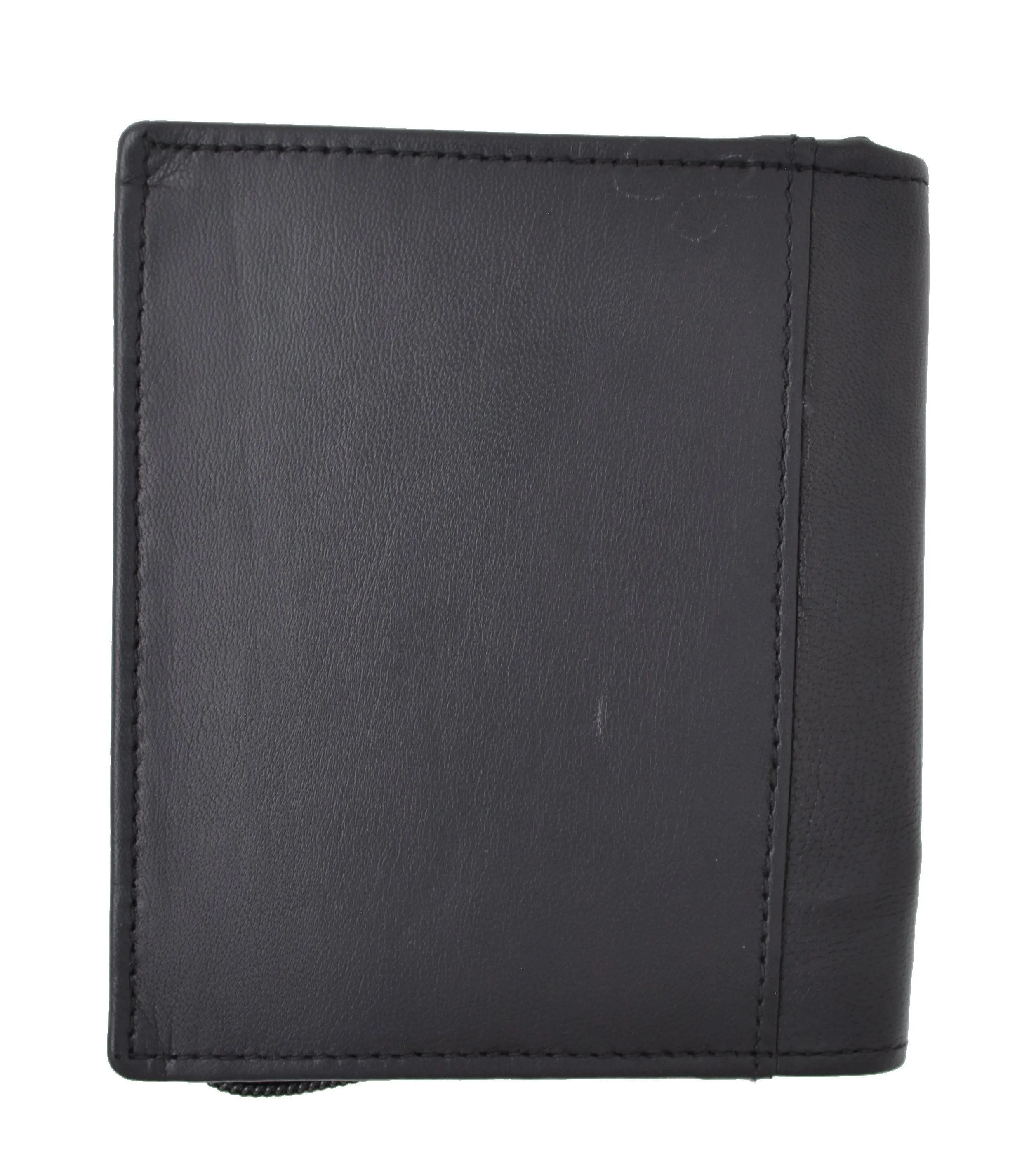 RFID Blocking Soft Genuine Leather Zip-Around Credit Card Holder Wallet RFIDP2670