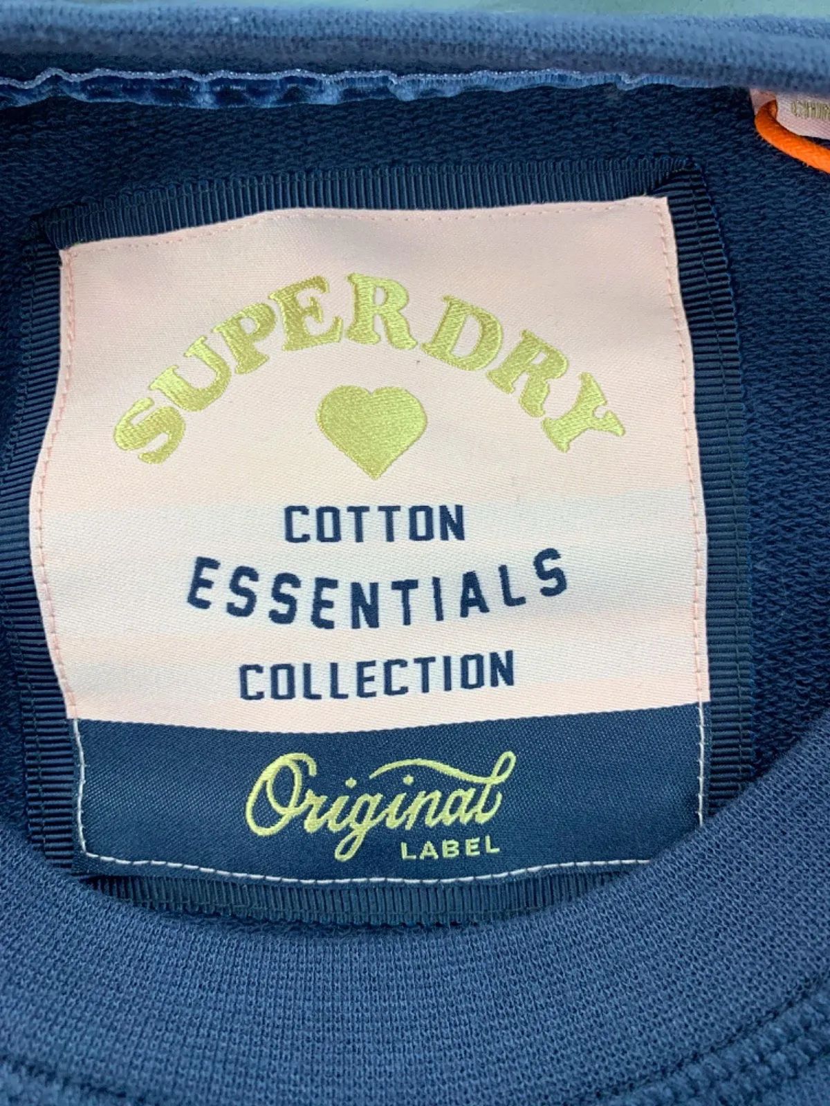 Superdry Navy Beach Club Athletics Sweatshirt UK XS