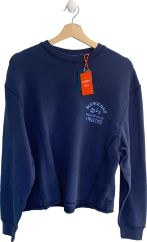Superdry Navy Beach Club Athletics Sweatshirt UK XS