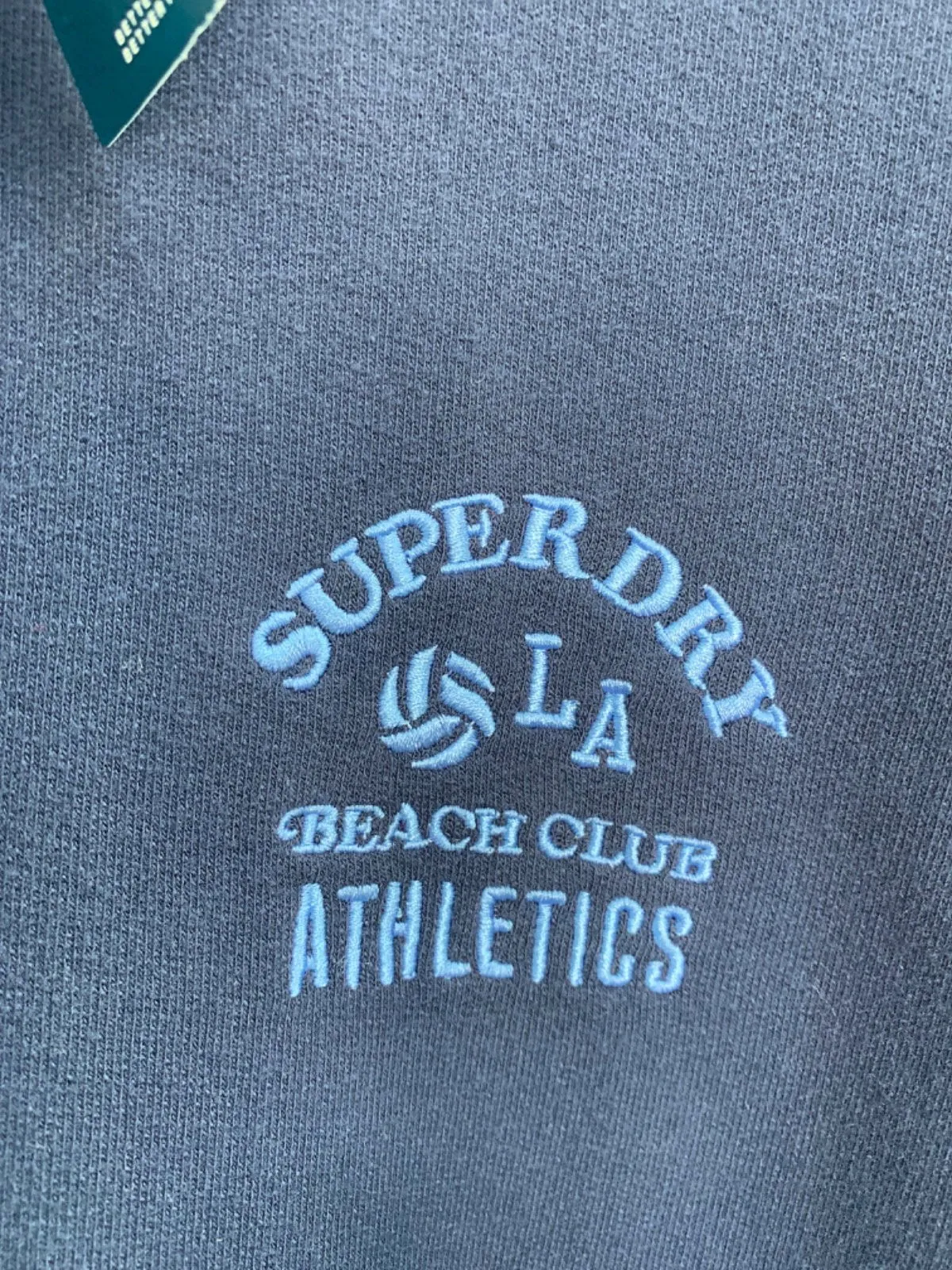 Superdry Navy Beach Club Athletics Sweatshirt UK XS
