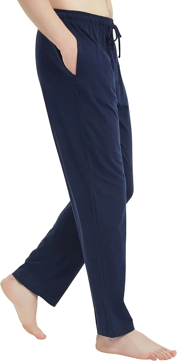 U2SKIIN 2 Pack Mens Pajama Pants Soft, Lightweight Lounge Pant with Pockets Sleep Pj Bottoms for Men
