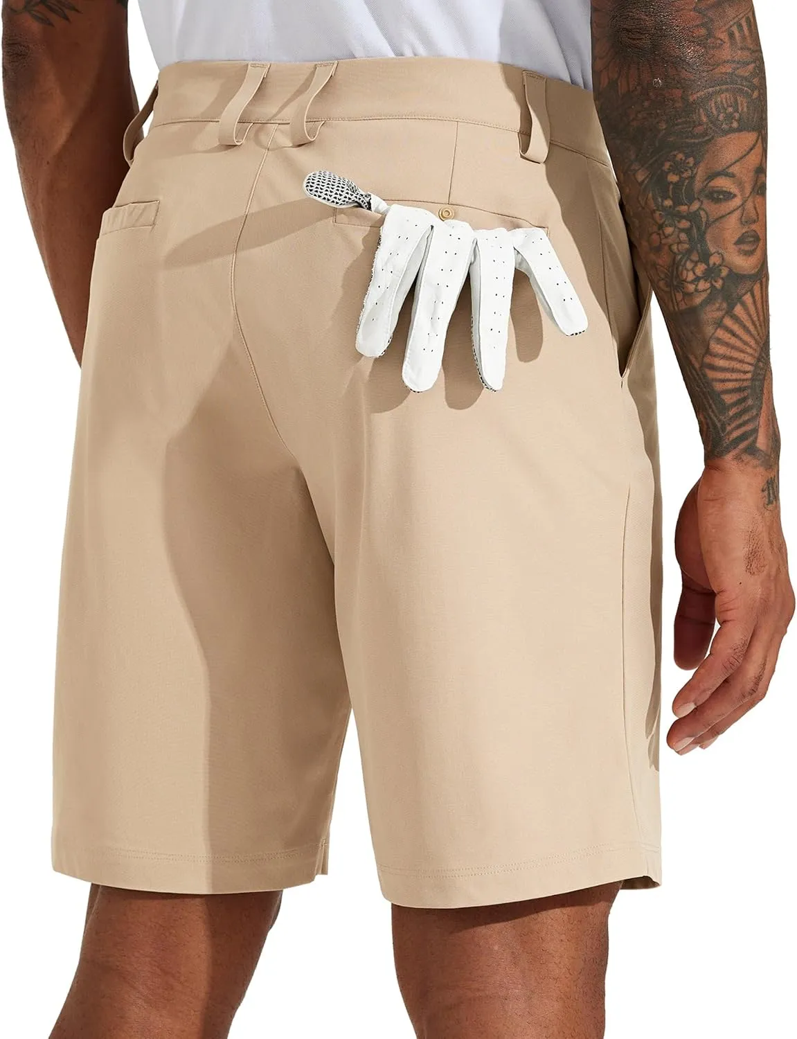 Willit Men's Golf Shorts Stretch Work Dress Shorts Quick Dry Hiking Athletic Casual Shorts with Pockets 10"